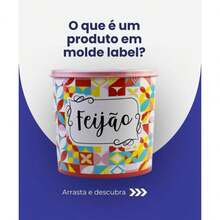 Pote Estampado Tapioca 2 Litros Plastico Pedreira Utilidades - Multicolorido - Visão 8