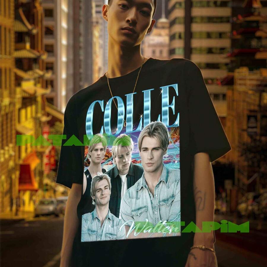 Cole Walter Retro Movie Shirt - màu đen - Xem 1