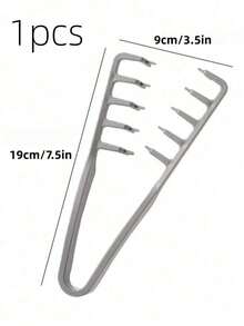 1 pièce Peigne à larges dents moelleux - Pour hommes, texture moelleuse, matériau en plastique ABS, poignée texturée, convient à tous les types de cheveux, essentiel pour la maison, la rentrée, les voyages et les vacances, peut être utilisé avec un sèche-cheveux pour créer des coiffures lisses, applicable pour les cheveux, la coupe de cheveux, l'effilage, la mise en forme, le sèche-cheveux, les produits de soins capillaires, le gel capillaire, les produits bouclants, les outils de coiffure - Multicolore - Voir 17