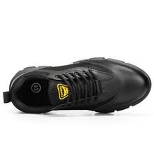 GUYISA Unisex Safety Shoes, Classic Series Anti-Smash Anti-Puncture, Soft & Comfortable Work Shoes For All Seasons, Rubber Sole Soft & Durable, Slightly Heavy But Very Comfortable! CN36-46 - Black - View 9