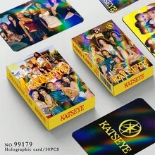 1件装90张全息Katseye激光反射卡片,名人照片收藏卡,Lomo礼品卡,可打印明星纪念卡 - 彩色 - 查看 7