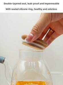 1个方形玻璃油瓶，大容量酱油醋调味瓶，防漏密封油瓶，家用 - 無色 - 查看 9