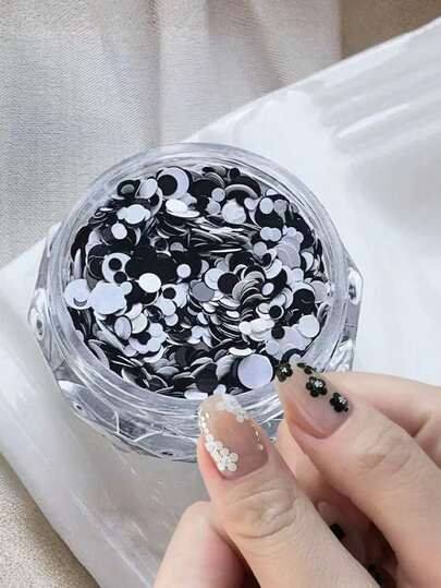 1 Box Indie Vintage Floral Sequin Nail Art Decorations, Mixed Flower Sequin Nail Charms, DIY Nail Accessories, Handmade Components