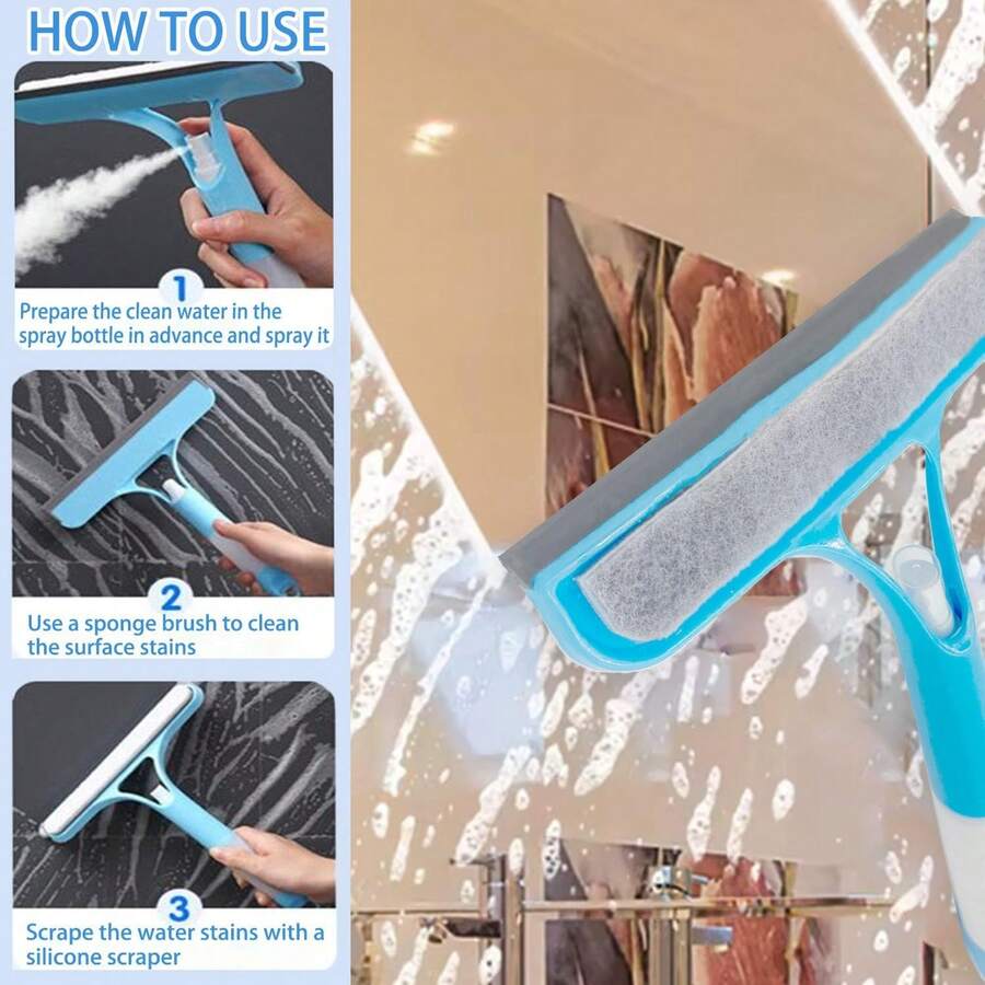 3-In-1 Glass Cleaner With Spray, Spray Glass Cleaner, Spray Window Cleaner For Car, Home And Kitchen Windows. - N6-008 - View 1