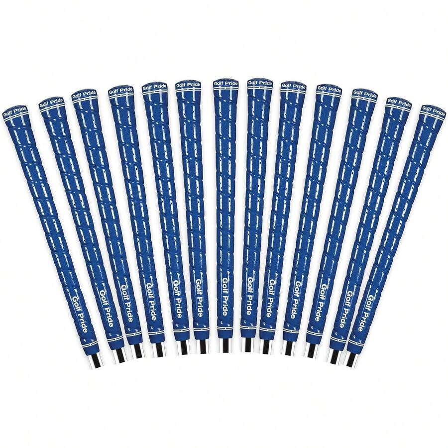PRIDE 13 WRAP Golf Grips, Golf Accessories Standard Midsize Size Black Blue Red White 60R Grip - Blue - View 1