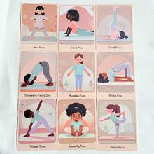 1Set Of 24pcs Women's Yoga Pose Pocket Hug Card, Suitable For Yoga Classes And Friends, Graduation, Weddings, Birthday Party Gifts - Multicolor - View 5