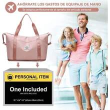 Gym Sports Bag, Expandable Travel Bag, Foldable Travel Tote Bag For Men And Women, Waterproof Sports Bag With Compartments For Gym (Light Green-03), 4346100 - 杏色 - 查看 2