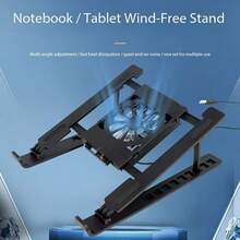 Adjustable Laptop Cooling Stand, Foldable Laptop Cooler Pad With Height Adjustment, High Airflow Low Noise, Suitable For Home Or Office, Portable Cooling Base - View 7
