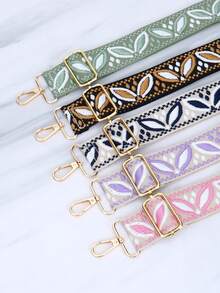 Correa ajustable con bordado de hojas estilo bohemio - Multicolor - Ver 3