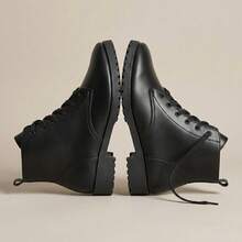 Women's Casual Ankle Boot With Non-Slip Sole - 黑色 - 查看 2