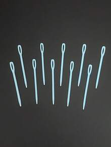 Plastic Needles [10pcs/50pcs], Colorful Large Eye Plastic Tip Sewing Needles 5.5cm, Suitable For Home Knitting, Classroom Crafts, Hand Sewing, DIY String Weaving, Pink, Red, Blue, Green, Yellow Optional - 5.5cm Plastic Needle - View 6