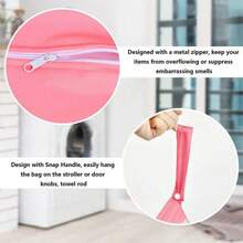 Túi đựng đồ giặt có khóa kéo, túi đựng đồ giặt chống thấm nước khi đi du lịch, túi đựng đồ ướt tái sử dụng có khóa kéo, túi đựng đồ giặt chống thấm nước dùng cho phòng tập thể dục. - Xem 11