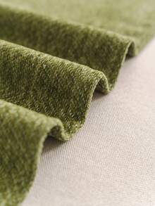 1件装简约雪尼尔沙发套，装饰性沙发保护套，家居装饰，宠物友好，透气，柔软舒适，防滑，防尘，防刮擦，四季皆宜，适用于卧室、客厅、书店、办公室、汽车、俱乐部、派对、1-4人沙发、L型沙发 - 綠色 - 查看 9