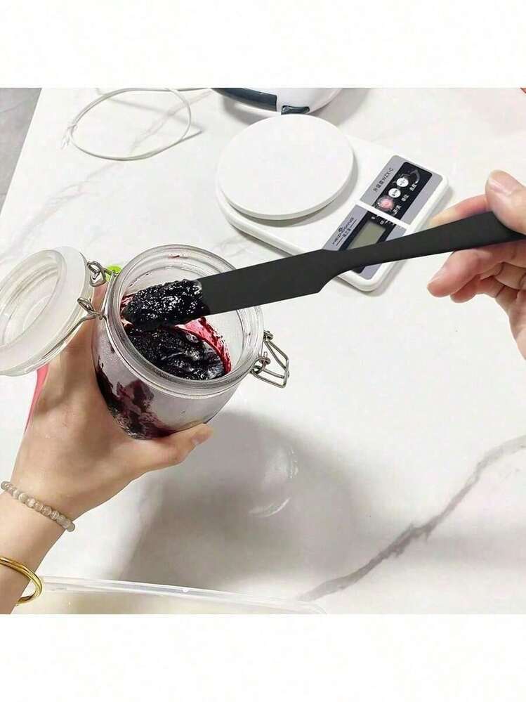硅胶刮刀，耐热蛋糕奶油花生酱刮刀，面糊搅拌刮刀，不粘面包刮刀，橡胶厨房搅拌碗刮刀，长柄 - 查看 5