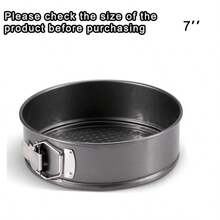 4/6/7/8/9/10 Inch Round/Heart Shaped Non-Stick Cake Baking Pans, Removable Bottom Lock Cake Molds, Baking Tray, Oven Accessories, Baking Tools, Kitchen Gadgets, Kitchen Supplies - Black - View 12