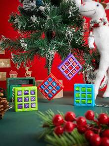 迷你井字棋钥匙扣，青少年减压玩具 - 彩色 - 查看 7