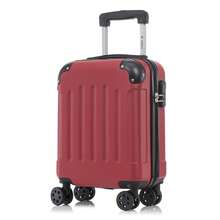 YONSLY Hard Shell Suitcase 16/20/24/28 Inches With 4 360° Wheels Sturdy Double Zipper Combination Lock Mesh Pocket Soft Rubber Handle Travel Suitcase - 紅色 - 查看 10