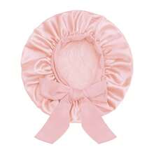 ZTZI 1pc Luxury Satin Hair Bonnet With Bow - Soft Silk Sleep Cap For Protecting Curly & Natural Hair - AA1pc Bow-tie Round Hat - View 23