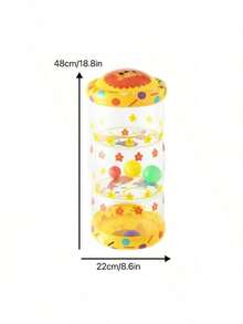 Crawling Toys To Encourage Baby's Crawling, Early Development Activity Rolling Drum With Rattle And Ball, Cute Animal Shapes Help Develop Large Muscle Skills - Multicolor - View 9