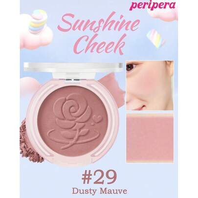  K-Beauty Peripera 单色粉状腮红盘，哑光粉状腮红，细腻粉质腮红，不结块，持久妆效，多功能彩妆盘，裸妆，面部彩妆，韩妆，韩国彩妆，4.0克