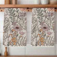 1/2/4/6/8/10/12PC Interesting Kitchen Towels And Dishcloths, Bathroom Towels, Super Absorbent Polyester,Retro Floral Designs, Featuring Elegant Floral And Bird Patterns, Decorative Gifts, Decorative Dishcloths, Quick-Drying Sponges, Soft Absorbent Dishcloths, Cleaning Supplies, Kitchenware. As Birthday Gifts, Family, Souvenir , Washable, Machine Washable, Lightweight, Breathable, Comfortable, Unique, 280gsm For Him, Her Personalized Ideal Gifts For Her, Him, Family, Boyfriend, Girlfriend, Father, Family, Mother, Lover, Daughter, Son, Grandfather, Grandmother, Friend, Classmate. Perfect Camping, Travel, Home, Daily Life, Office Decoration, Birthday, Anniversary, Valentine's Day, Thanksgiving, Christmas, Halloween, Mother's Day, Father's Day, Wedding, New Year Gifts ,Sofa,Bed,Car,Bedroom,Living Room,Office, Outdoor Camping, Practical Decorative Use - 多色14 - 查看 2