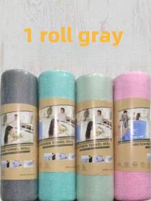 2卷（20张），可重复使用的超细纤维毛巾卷，撕取式清洁布，可水洗超细纤维汽车软布，多用途吸水清洁湿巾，洗碗巾，厨房抹布，柔软清洁布，清洁用品，清洁工具 - 彩色 - 查看 11