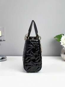Retro Umhängetasche mit Krokodilleder-Textur, multifunktionale Umhängetasche mit großer Kapazität, modisches Design, neue stilvolle kleine quadratische Handtasche, Umhängetasche geeignet für Ausflüge, Reisen, Einkaufen, modische Farbblock Umhängetasche, Umhängetasche mit Lässig-Luxus-Großraumkapazität, Schultergurt oder Umhängetasche, modische Tasche als Geschenk zum Valentinstag - Verschiedenfarbig - Übersicht 4