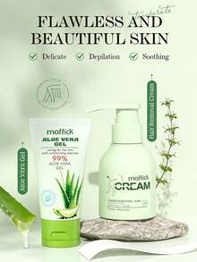 芦荟脱毛膏套装 – 快速温和脱毛，保湿护理，令肌肤光滑柔嫩 - 蘆薈 - 查看 3