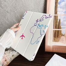 适用于 iPad 10.9/10.2/Air 第五代/Pro 11/第十代/9.7/Air 2/（第七代）/（第八代）/Air 4/5/Pro 11/第十代 10.9 英寸 2022 款智能保护套/Air 13(M3 2025)/Air 11(M3 2025)/Air 11(M3 2025)/11(A16 2025) 的单件式翻盖平板电脑保护套，带笔槽，兼容 iPad 10.9/10.2/Air 5/6/6 Pro/7/7 Pro/Galaxy Tab S10+/S9/A9，具备自动休眠/唤醒功能，时尚的平板电脑配件。 - 彩色 - 查看 6