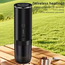 Machine à café sans fil portable, convient pour le bureau, la maison et les voyages, peut faire des boissons chaudes et froides, facile à utiliser, contrôle par bouton, compatible avec la poudre de café et les capsules, machine à café à capsules - Multicolore - Voir 2