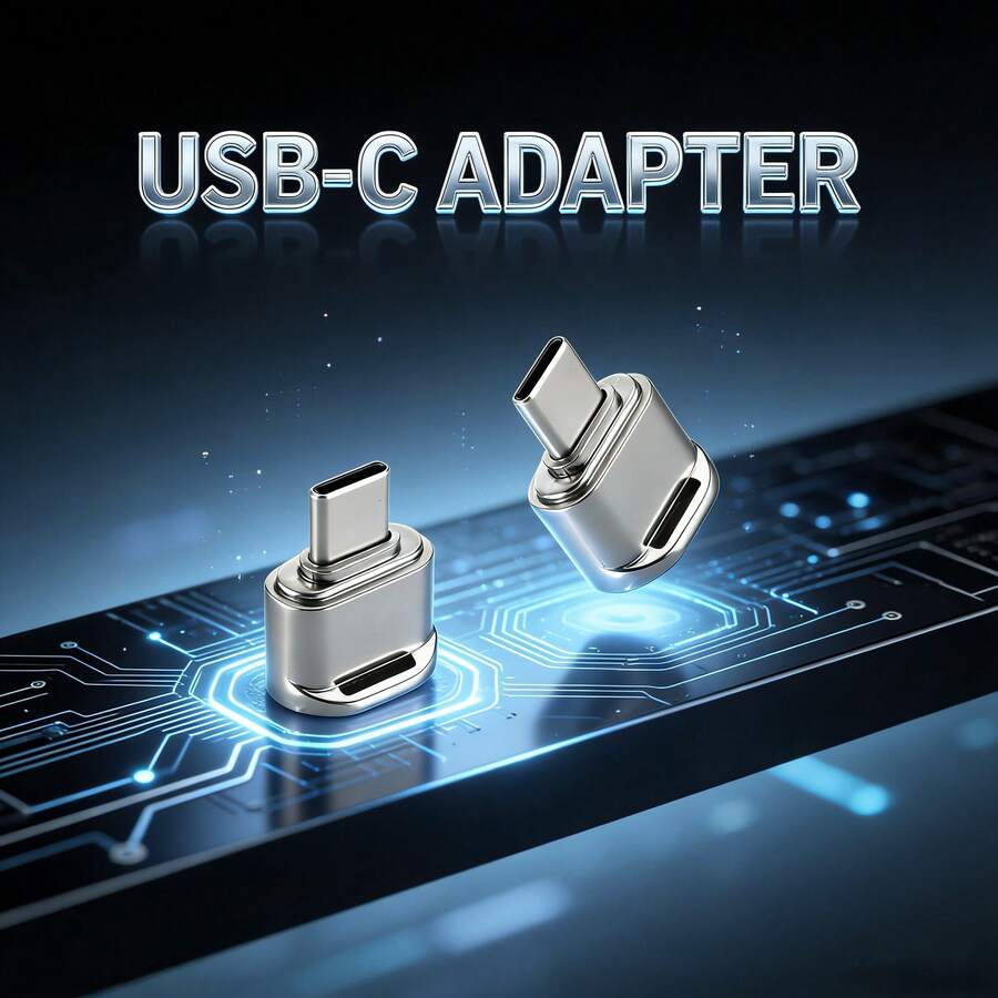 Type-C 转 TF 卡适配器，即插即用 TF 卡读卡器，兼容 17/16/15 及其他 USB-C 设备，银色便携式旅行读卡器 - 銀色 - 查看 1