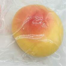 舒缓压力桃子挤压玩具，慢回弹减压多汁桃子挤压软玩具 - 彩色 - 查看 4