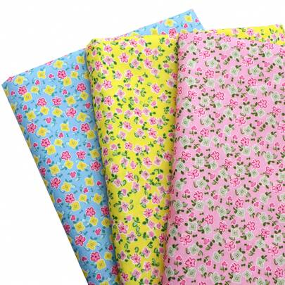 50x150厘米（19.68*57英寸）春季花卉图案面料，适用于DIY手工艺品制作，例如绗缝、枕头制作、服装制作、礼品包装、家居装饰、服装定制 | 明快设计 | 耐用面料，也可用于DIY钱包制作