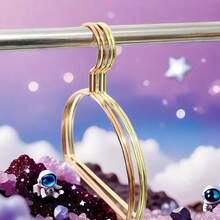 5pcs/10pcs Gold Metal Scarf, Tie, Shawl, Headband Hangers - Gold - View 8