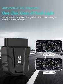 Máy quét OBDII không dây, thiết bị chẩn đoán ô tô, đọc mã lỗi động cơ, tương thích với iOS và Android, hỗ trợ tất cả các giao thức OBD2. - màu đen - Xem 8