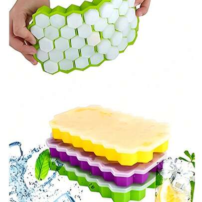 Khuôn đông lạnh bằng silicon dẻo có nắp tháo rời, dễ dàng lấy ra. Thiết kế dạng xếp chồng tiện lợi giúp tiết kiệm không gian. Thích hợp để làm cà phê đá, cocktail, sinh tố, rượu whisky và các loại đồ uống mùa hè.