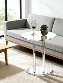 1 Juego de Mesa de Centro de Acrílico, Fácil de Ensamblar y Desarmar, Mesa Auxiliar Adecuada para Dormitorio, Sala de Estar, Cafetería - Multicolor - Ver 5