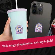 拒绝失败全息猫咪贴纸 / 趣味奇幻猫咪贴纸、水瓶贴纸、趣味贴纸、可爱贴纸、笔记本电脑贴纸、贴纸、笔记本电脑专用贴纸 - 光膜 - 查看 3