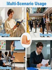 Foot Protection Toe Caps, Little Toe Protector, Practical Design, Made Of High-Quality Soft Silicone Material, Suitable For All Seasons, Unisex, Suitable For Work Protection, Anti-Friction, Anti-Slip, Comfortable To Wear With Shoes And Socks, Daily Essential. (2pcs/Pack) - A-Skin Color - View 10
