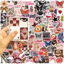 Bộ 200 miếng dán phong cách đô thị Y2K, miếng dán trang trí phong cách đô thị Y2K màu nước độc đáo, miếng dán phong cách thành thị, miếng dán nhật ký, miếng dán động vật dễ thương, miếng dán hoa, miếng dán vinyl chống thấm nước, thích hợp cho máy tính xách tay, điện thoại, ô tô, ván trượt, bình nước, sổ lưu niệm, sổ tay máy tính, v.v. - 200 cái - Xem 4