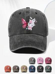 1pc Unisex Sunflower Retro Print Baseball Cap, Fashionable & Versatile Suitable For Outdoor Activity, Daily Wear, Adjustable Size - A - View 7