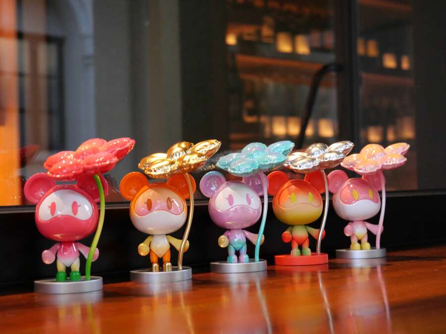 NCOSMOS桌面玩具 | 小红花 | 玩具模型 | 送给玩具爱好者的生日礼物 - 彩色 - 查看 1