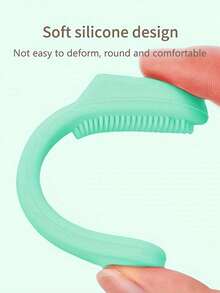 1pc Soft Silicone Nose Brush, For Cleaning, Blackhead Removal, Nostril And Facial Exfoliation - Multicolor - View 3