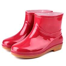 Women's Fashion Non-Slip Rain Boots, Short Stylish Waterproof Shoes With Rubber Soles, Adult Waterproof Shoes,Shoe Rack,Storage Saver,Outdoor,Garden,Travel Essential,Portable,Beach Essential,Graduation Season,Commencement,Graduation Ceremony,Graduation Gift,Graduation Present,Graduation Gift,Graduation Present,Congrats Grad,Congratulations Graduate,Valedictorian,Finish School,Graduation Party,Rain Boots / Rubber Boots / Waterproof Boots / Boot Covers / Shoe Covers Waterproof / Rain Shoe Covers / Wellies / Botas De Agua / Galochas / Outdoor / Garden - Regular - View 12