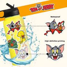 Warner Bros 50 Pieces Of Creative DIY Party Gift Materials, Suitable For Teenagers And Adults, Can Be Attached To Water Bottles, Phone Cases, Computers, Notebooks, Skateboards, Bicycles And Other Items, Party Gift Supplies - Multicolor - View 2