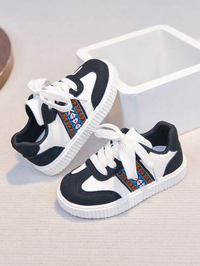 1 Đôi Giày Bệ Mềm Nhẹ Mới, Giày Thể Thao Thường Ngày Cho Bé Trai/Bé Gái Mùa Xuân/Thu 2026, Giày Lược Thời Trang Phong Cách Học Đường