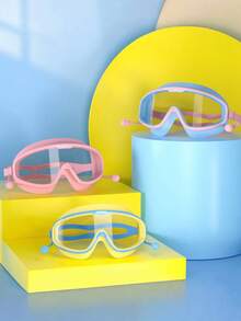 1pc Swimming Goggles, Ultra-Clear Vision Anti-Fog, Adult Swimming Goggles Suitable For Various Swimming Activities - Multicolor - View 5