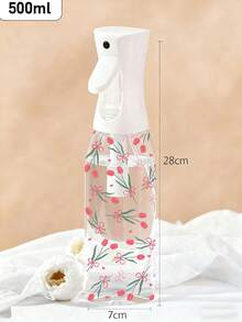 百合蝴蝶结图案PET材质可重复灌装旅行喷雾瓶，专业高压雾化喷雾瓶，200毫升/300毫升/500毫升高压连续自动雾化喷雾器，美发造型工具，护发产品及配件，美发沙龙旅行必备，多功能喷雾瓶 - 彩色 - 查看 6