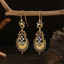 1 Pair Vintage Bohemian Style Unique Design Earrings, Suitable For Women's Daily Wear - Multicolor - View 6