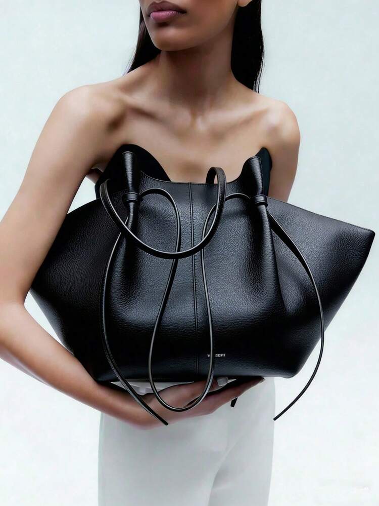 Women's Fashion Shoulder Bag, Crossbody Handbag, Special Edition, Elegant Design, Large Capacity, Durable, Lightweight, Suitable For Work, Travel, Business And Various Occasions, Can Fit Cosmetics - Black - View 1